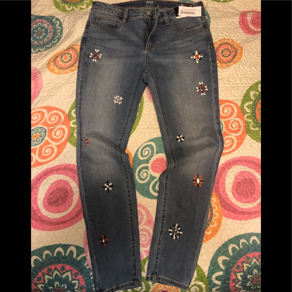 ANA size 10 mid rise jeans